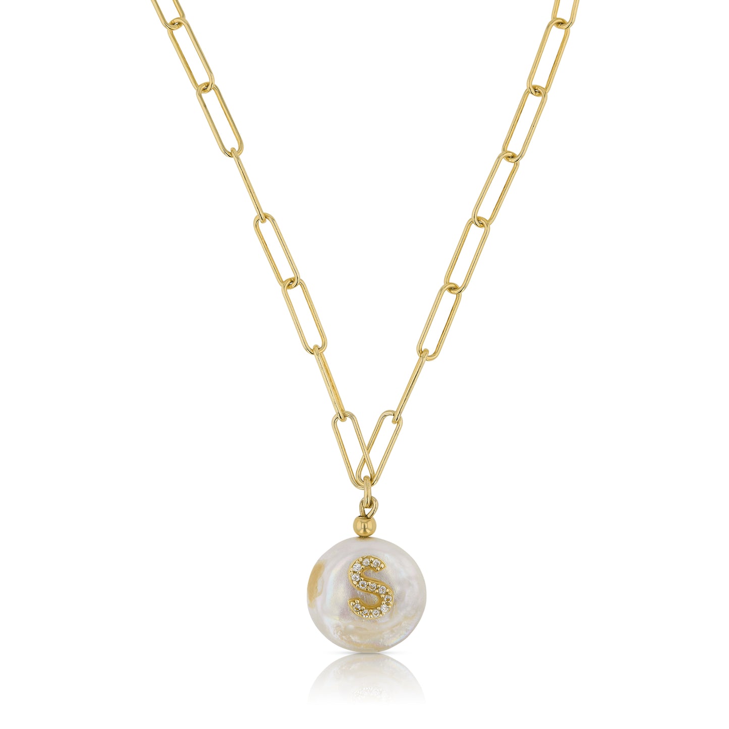 Personalised Pearl Initial Drop Necklace