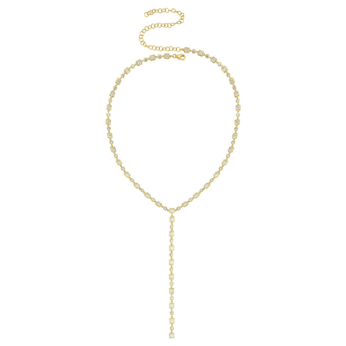 Stone Lariat Necklace