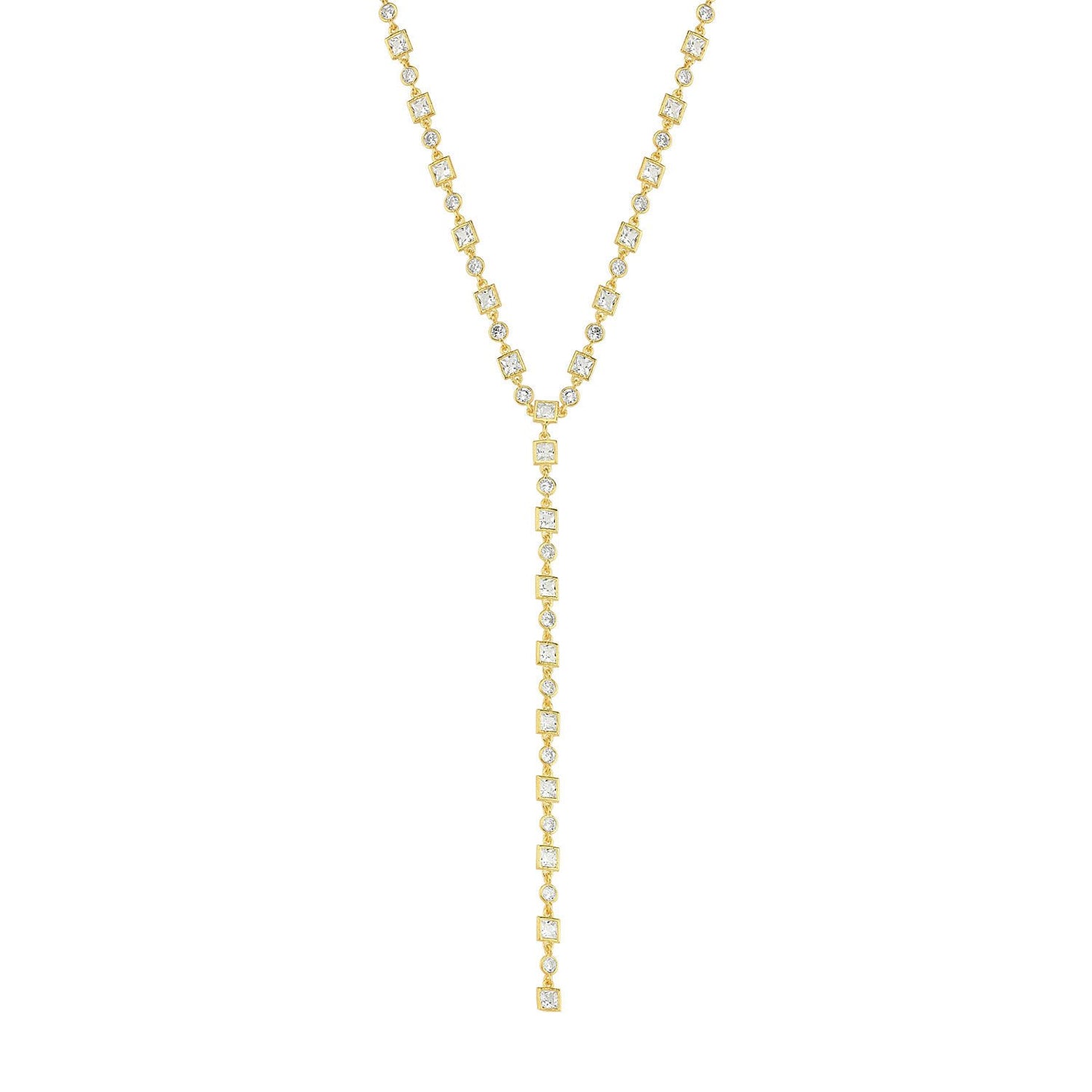 Stone Lariat Necklace