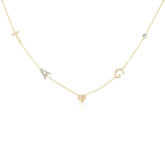 Personalised Initial Charm Necklace