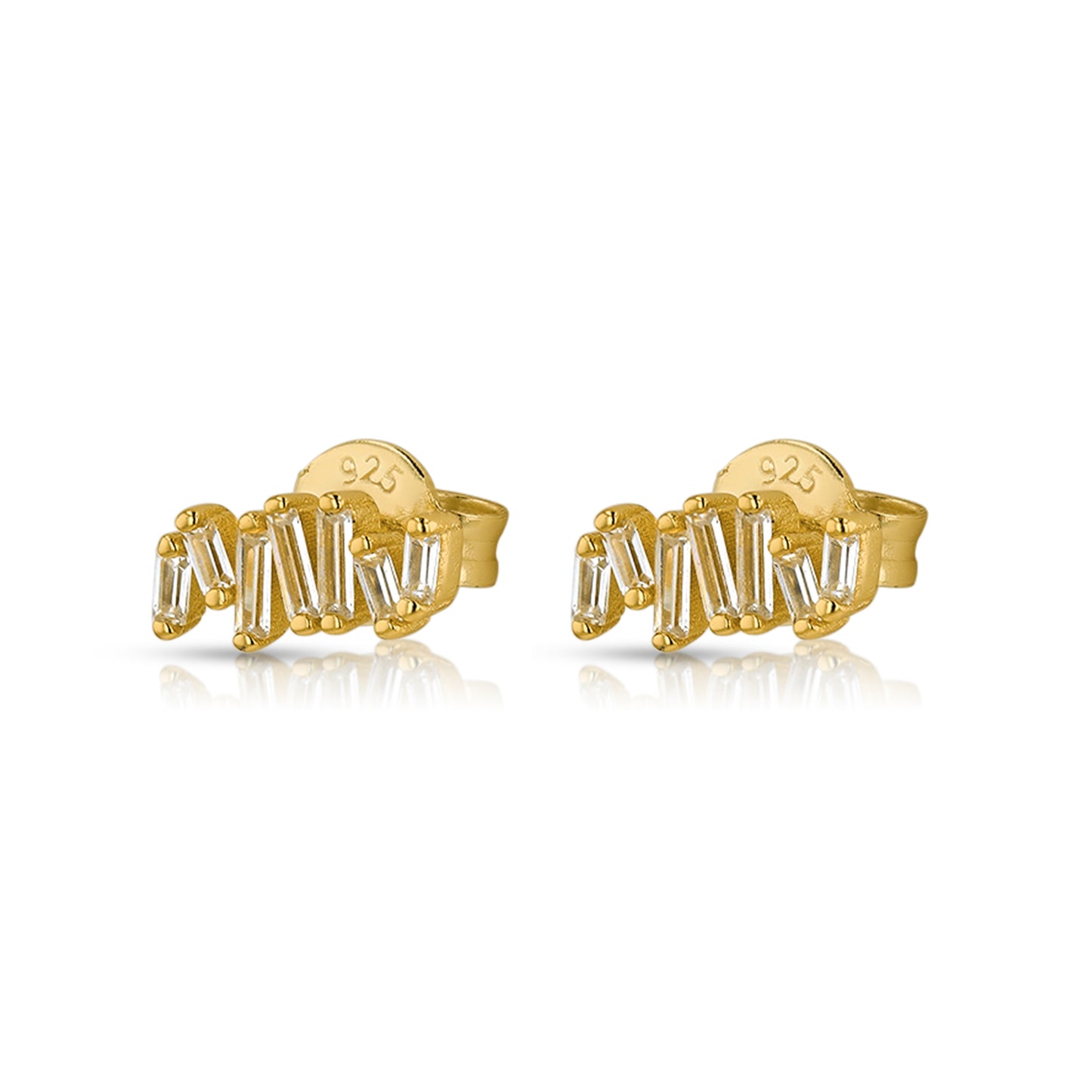 Diamond Zig Zag Earrings
