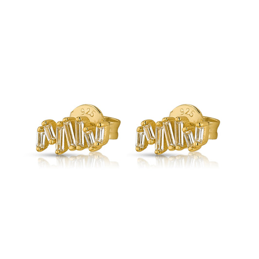 Diamond Zig Zag Earrings