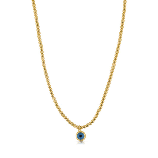 Gold Filled Evil Eye Choker Necklace