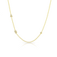 Personalised Diamond Initial With Stone Necklace