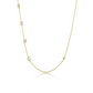 Personalised Diamond Initial With Stone Necklace