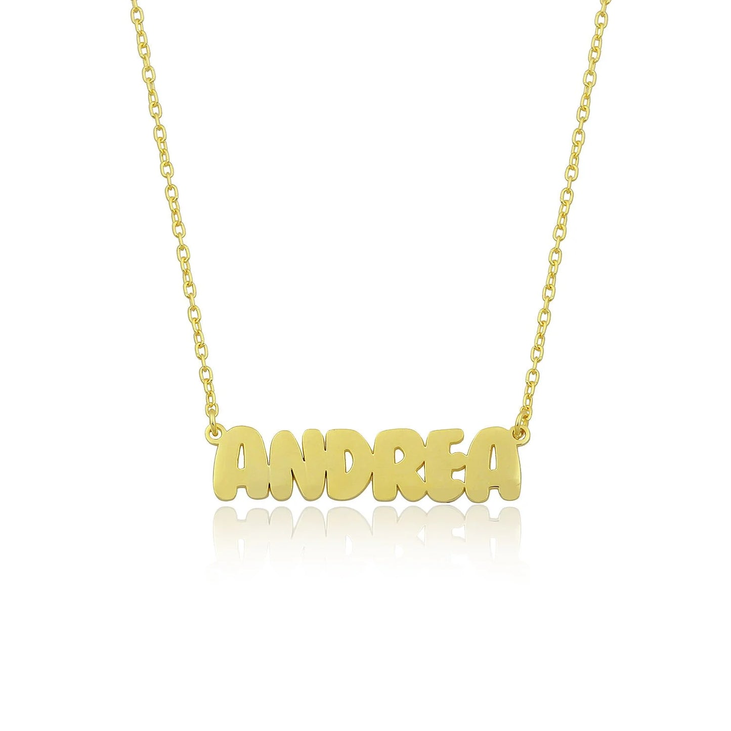 Personalised Bubble Cluster Name Necklace